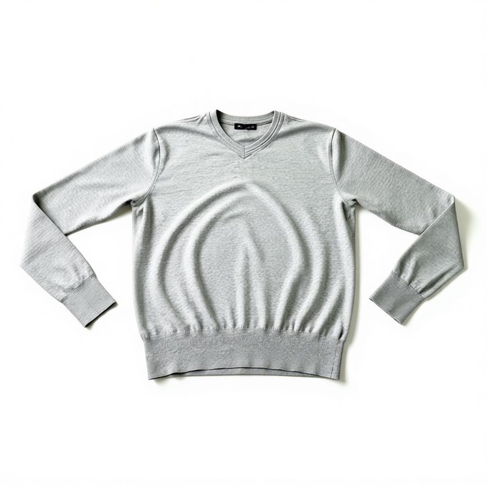 Gap Sweater Mens Size Medium V-Neck Gray Long Sleeve Cotton Pullover
